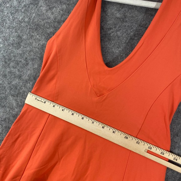 Patagonia Halter Dress Small Orange Nylon Morning Glory A-Line - Picture 7 of 11